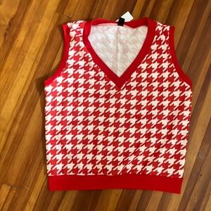 NWT 🌹 Houndstooth Sweater Vest S